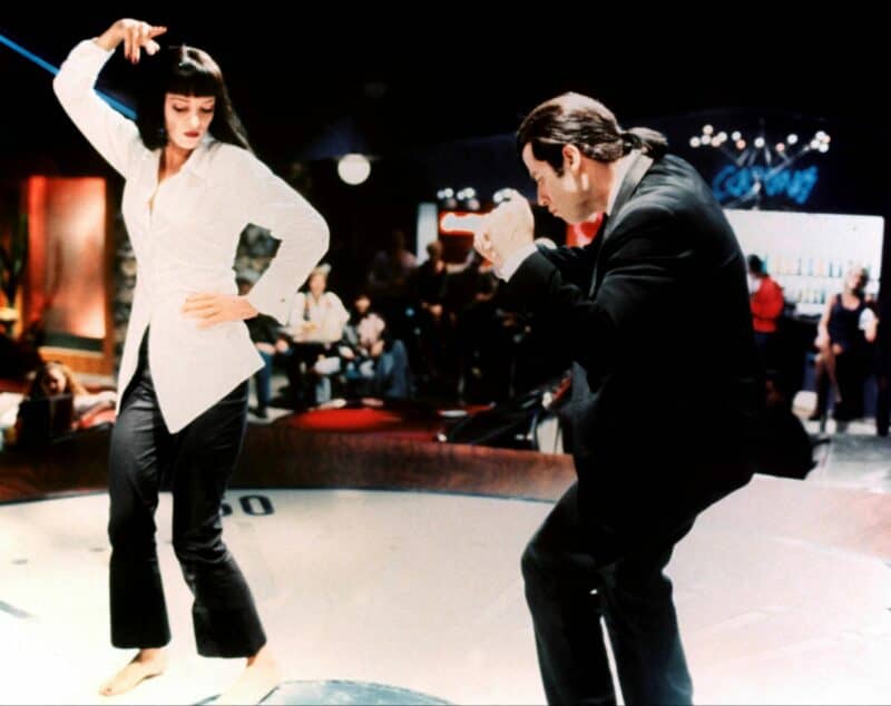 Mia Wallace Vincent Vega Uma Thurman John Travolta